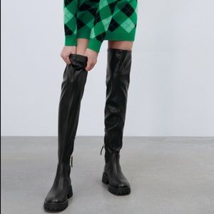 OVER THE KNEE LEATHER BOOTS